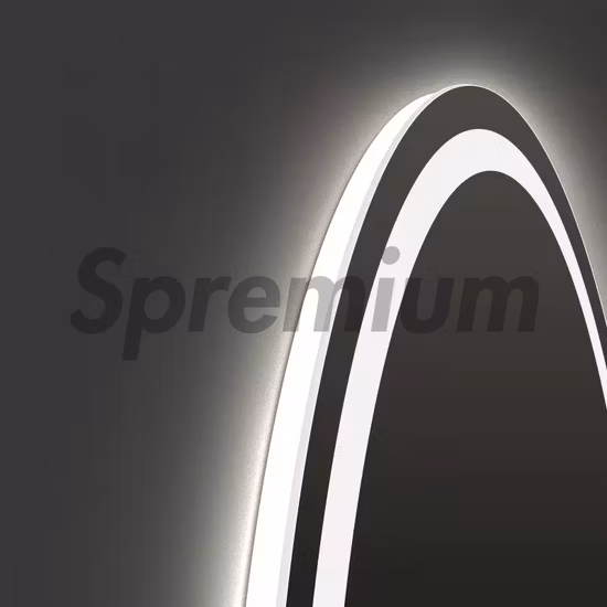 럭셔리 룩 미러 스마트 디자인 LED 조명 유도 블루투스 감지 방지