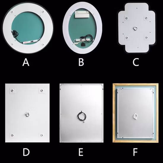 온수 욕실 스마트 거울 LED 화장용 거울 조광기 및 Defogger Bolen