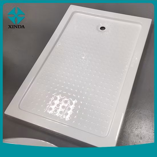 고품질 인공 돌 욕실 욕조 가구 흰색 라운드 아크릴 욕조